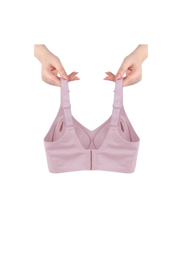 Balensiz Lazer Dikişsiz Görünmez Çıkarılabilir Pedli Toparlayıcı Sütyen Gül Kurusu