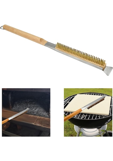 Suntek Pizza Fırın Fırçası Çıkarılabilir Taşı Kamplar C