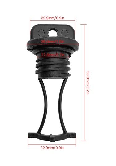 Konesam Kayak Su Çıkarma Tıkanıklıkları, Nilon Ve Metal, 2 Adet, 55.8x26cm