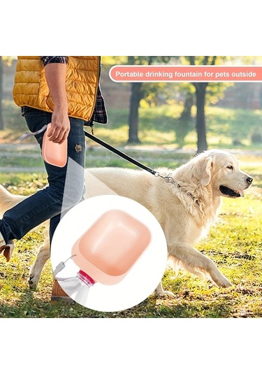 Maxaccess Yeşil Taşınabilir Evcil Hayvan Şişesi Sulama Besleyici Seyahat Çantasız Dayanıklı Plastik