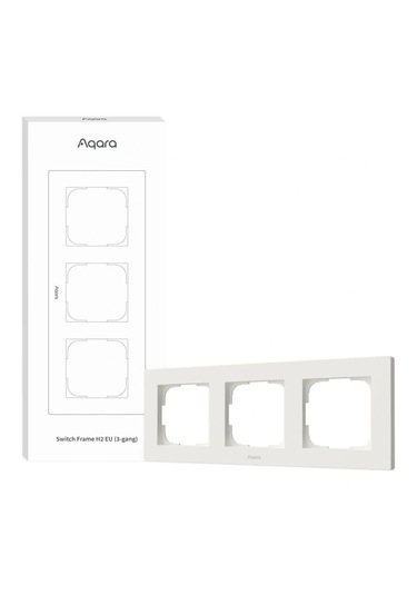 Aqara Anahtar Çerçevesi 3'lü Beyaz Fe-x02d-b 1