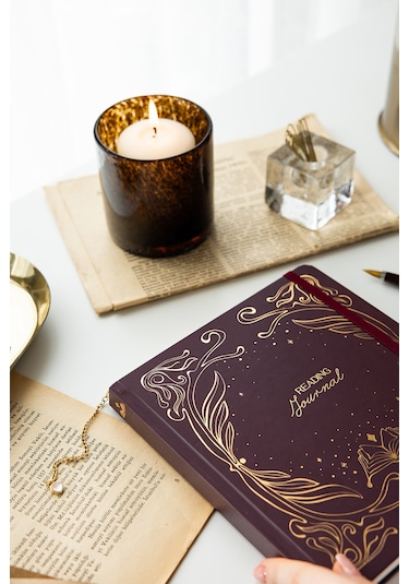Charmlı Reading Journal - Okuma Günlüğü 18 X 20 Cm Bordo
