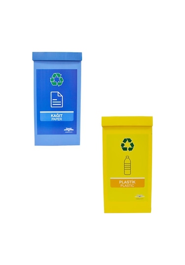 2 Li Geri Dönüşüm Kutusu - Sıfır Atık Kutusu Set