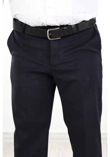 Neowit Erkek İçi Polarlı Yan Cep Klasik Kesim Kadife Pantolon Koyu Lacivert