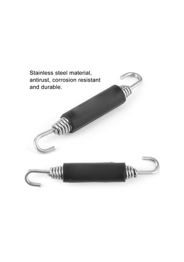 Moveevo Motosiklet Egzoz Borusu İçin Paslanmaz Çelik Yay Kanca, Dayanıklı Ve Anti-korozif, Kolay Kurulum, 2 Adet Set