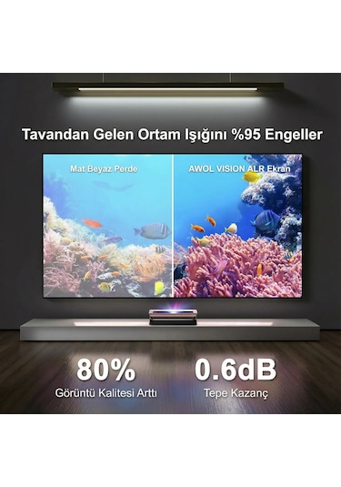 Proscreen Pro Serisi 300x169 Cm Alr Fixed Frame Perde