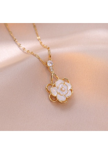 Bayan Kolye: Moda Estetiği Titanyum Çelik Kolye No.146 Çok REnkli