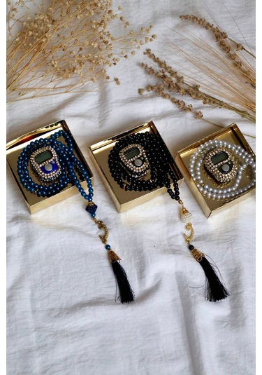 Taşlı Zikirmatik Ve Tesbihli Mevlid Seti 20'li T302 Çok Renkli