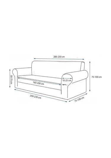 Jakarlı Koltuk Örtüsü , Kanepe Örtüsü ,chester Örtüsü Antrasit