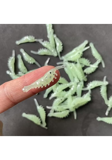 Tunalar Tarım 10 X 3,5 Cm Parlayan Karides Suni Yem Olta Yemi