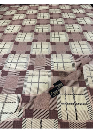 Nivemeshome Lila Desenli 200x230 Tek Pike Örtüsü Çift Kişilik Lila