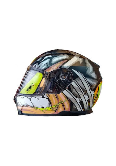 Sway SW816 Full Face Motosiklet Kaskı 62679 Wolverine