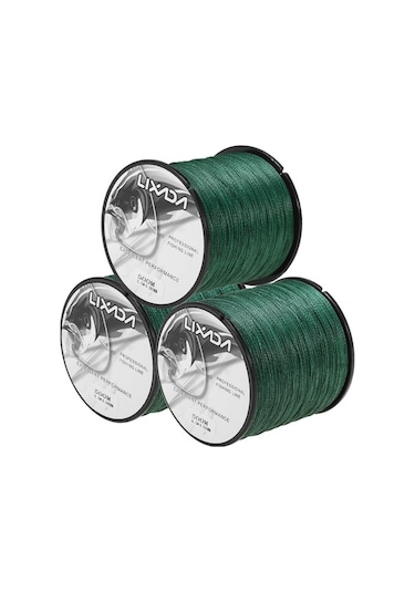 Novahub Lixada 3 Paket 500m Bükümlü Balık Ağı 4 İplikli Çok Lifli Pe Balık Teli, Tuzlu Su Ve Tatlı Su İçin Balık İpi