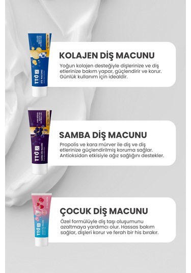 Tto X Aile Diş Bakım Seti Samba, Kolajen Temel Bakım