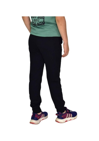 Çocuk Eşofman Altı Paça Manşetli Kız Erkek Bgl-st04726 Siyah