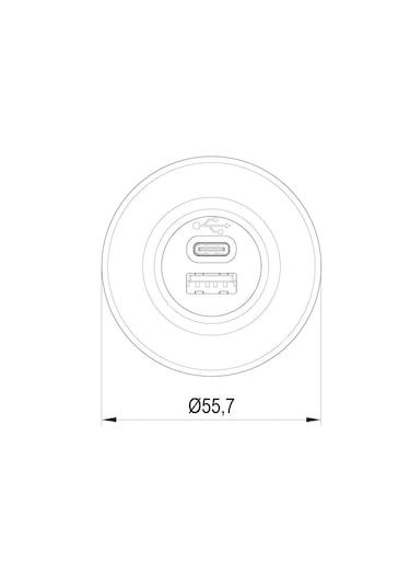 Usb Şarj 12v-24v Telefon Şarj Cihazı Usb+type-c 1