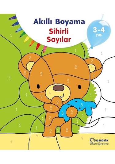 Akıllı Boyama-Sihirli Sayılar 3-4 Yaş- Uçanbalık Yayıncılık