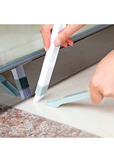 Pencere Yuvası Temizleme Fırçası, 4'lü Paket 2'si 1 Arada Oluk Te