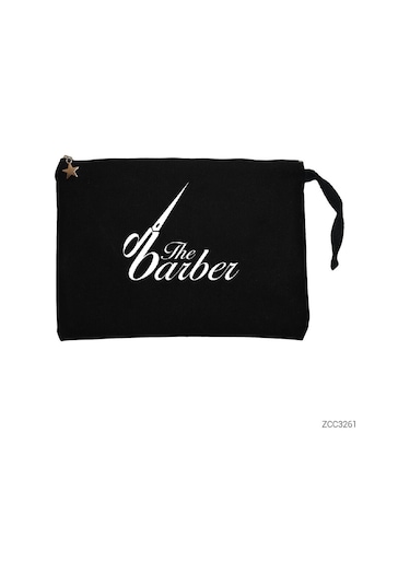 Zepplin Giyim The Barber Siyah Clutch Astarlı Cüzdan / El Çantası Siyah