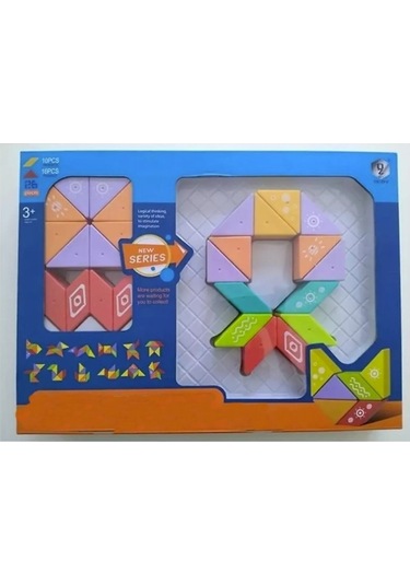 Akıllıelma - Kızılkaya Manyetik Zeka Blokları 26 Parça Kzl-hd376a