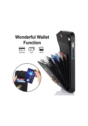 Bloomnest Cbtx İphone Uyumlu 14 Pro Halka Tutucu Kılıfı - Rfıd Yuva Ve Uzun Kordon Diğer