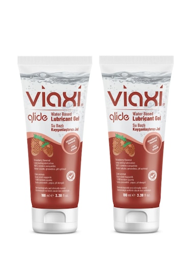 Viaxi Glide Çilekli Kayganlaştırıcı Jel 2 x 100 ML