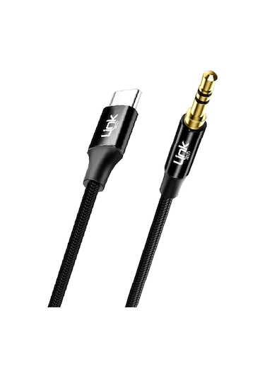 Linktech A586 Type-c - 3.5mm Aux Kablo 1mt Siyah