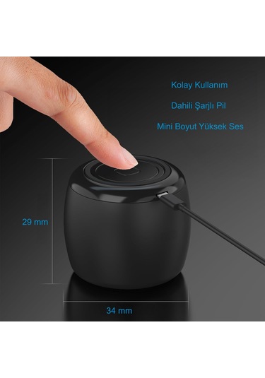 HyMark Mini Bluetooth Hoparlör Ses Bombası