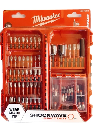 Milwaukee Shockwave Bits Uç Seti 75 Parça 4932492008