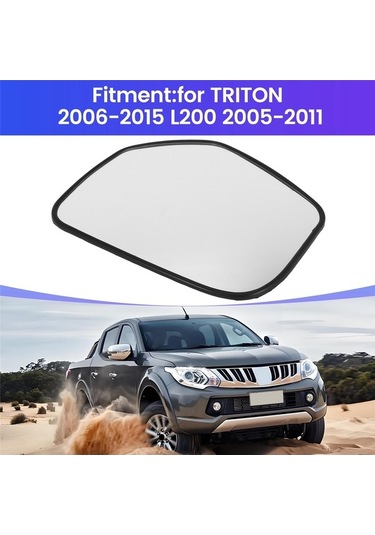 Createtech Araba Sol Isıtmalı Cam Dikiz Aynası Yan Kanat Geri Vites Camı, Yüksek Kaliteli Kullanım