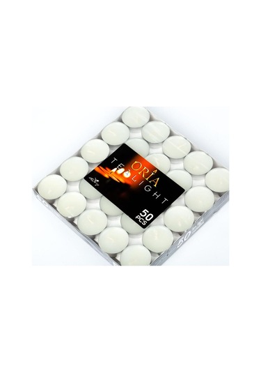 Horeca Tealight Mum 12 Gr X 50 5 Saat Ve Üzeri Yanış Süresi Beyaz