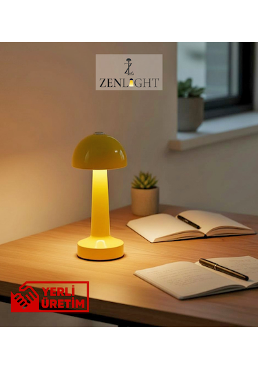 Zenlight Mantar Masa Lambası 320-2 Sarı