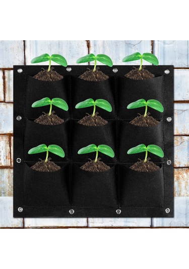 Kosona 9 Delikli Duvar Tipi Nikelik, Nitelikli Tekstil, Bitki, Çiçek Ve Sebze İçin, Hava Geçirgen, Hafif, Kolay Asma