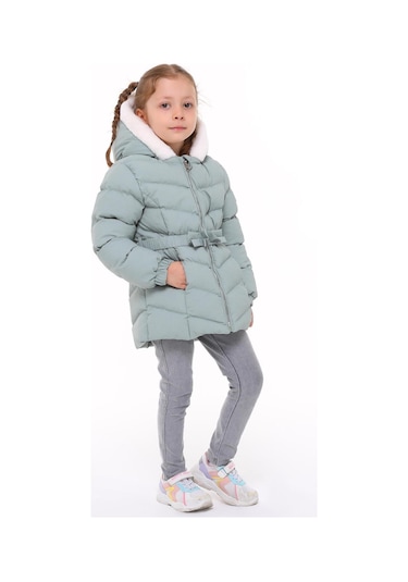 Benitto Kids Kız Bebek Çocuk Mont 51285-yeşil Yeşil