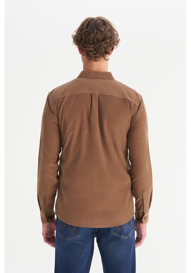 Wrangler Erkek Kadife Gömlek Camel Camel