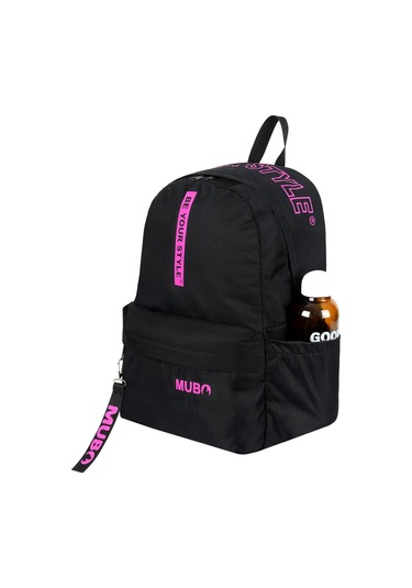 Geniş Hacimli Günlük Ve Okul Kullanımına Uygun Unisex Siyah Fuşya Sırt Çantası Pwcnt005 Siyah Fuşya