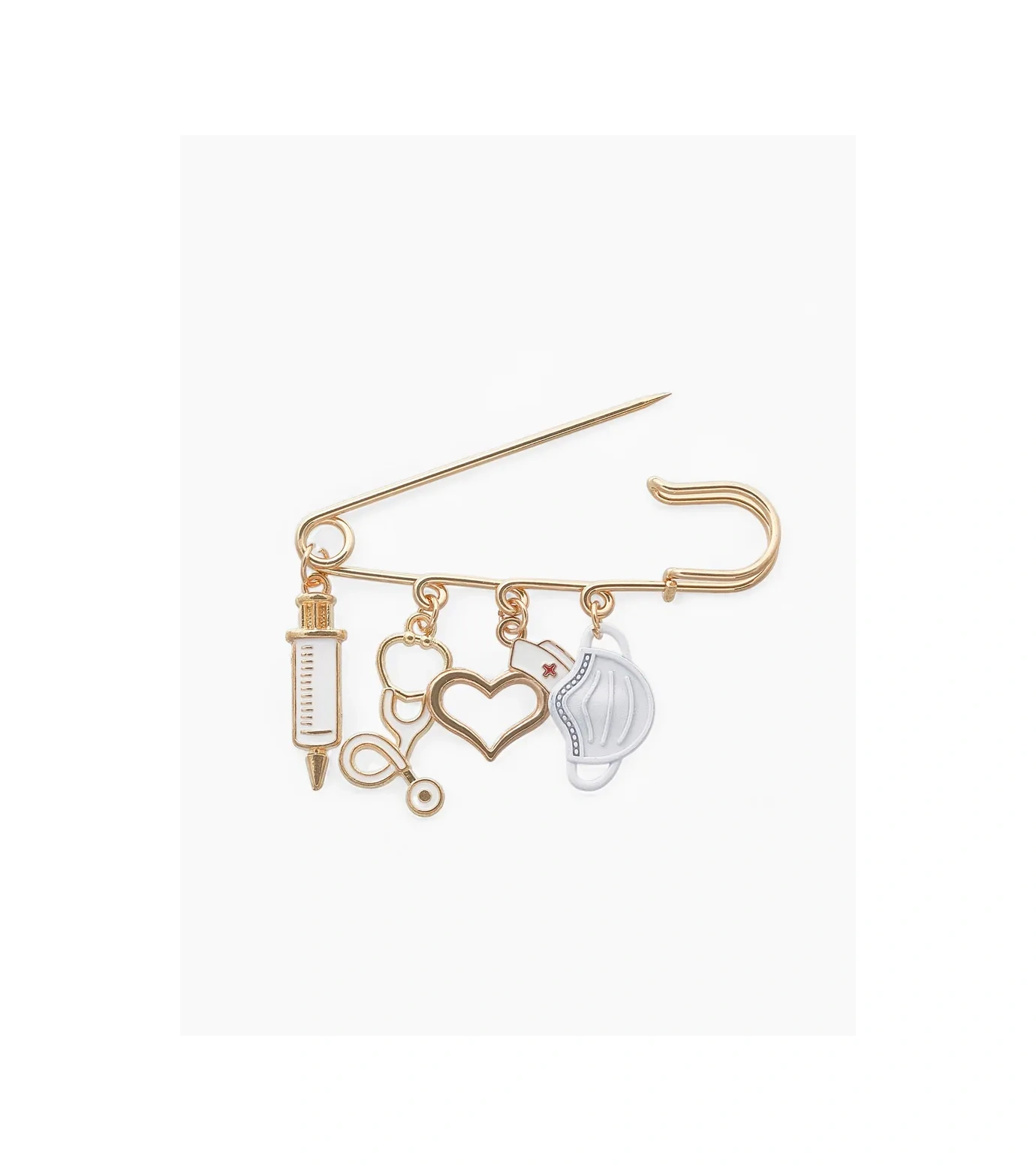 Queen Fair Doktorlar İçin Şık Kadın Broş İğnes 170211256 Beyaz