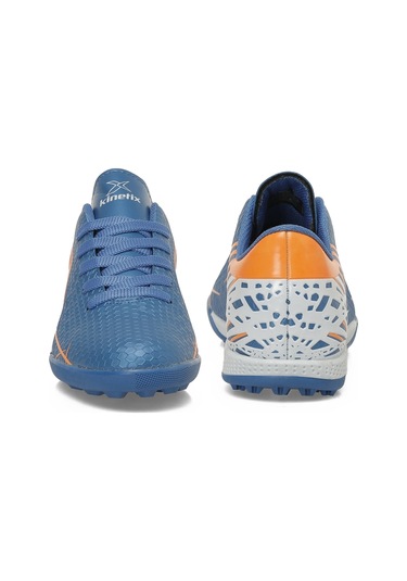 Kinetix Zonzı J Turf F 5pr Saks Erkek Çocuk Halı Saha Ayakkabısı Mavi-turuncu