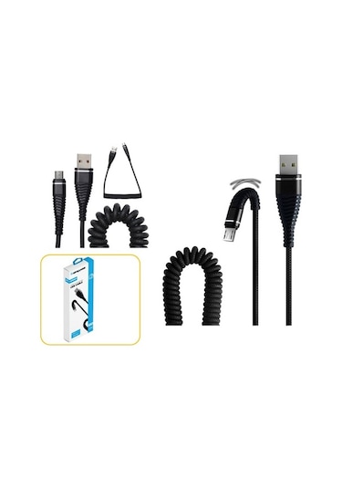 Sprange M-Springy 3.1A Micro Usb Şarj Ve Data Kablosu 1.2Metre (550825691)