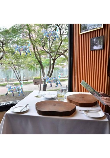 Suntek 4x Pencere Çıkartmaları Prizma Statik Sarılmak Kuşlar