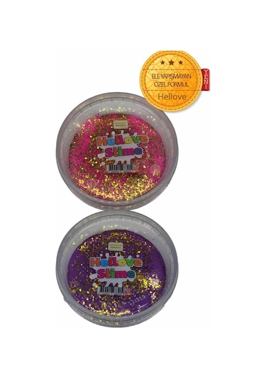 Slime Simli 2 Renk Kaliteli Ele Yapışmayan Pofuduk Yumuşacık Slime