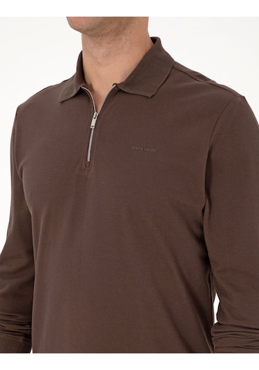Pierre Cardin Erkek Koyu Kahverengi Sweatshirt 50314046-vr084 Koyu Kahverengi