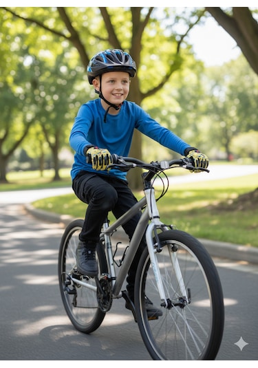 Çocuk Motosiklet & Bisiklet Eldiveni Sarı Renkli - Güvenli Sürüş İçin
