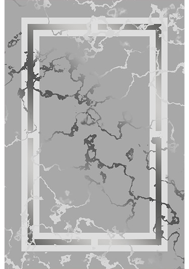 Rovigo Home Dijital Baskı Yıkanabilir Kaymaz Taban Salon Halısı Ve Yolluk Rvg0922-fnl153 Gri