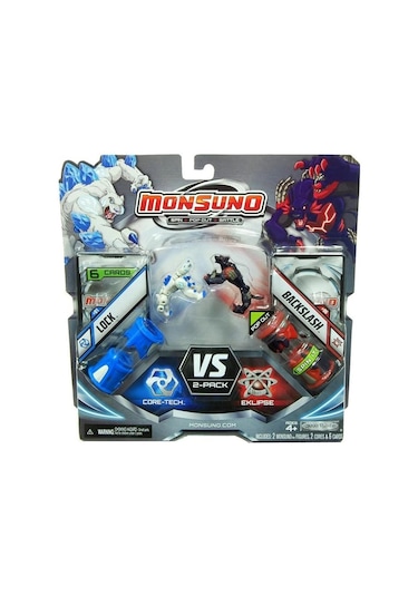 Monsuno 2 Karekterli Fırlatma Tüpü ve Kartlar Lock Vs Backslash