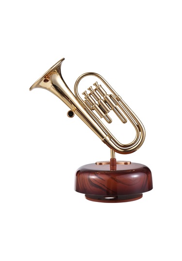 Vkemall Müzik Kutusu Trompet Müzik Kutusu Klasik Kurmalı Müzik Kutusu Dönen Müzik Kutusu Dönen Tabanl