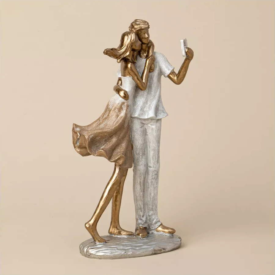 Lefard "aşıklar" Figürü İç Mekan Heykelciği 12x25.5 Cm 215262855