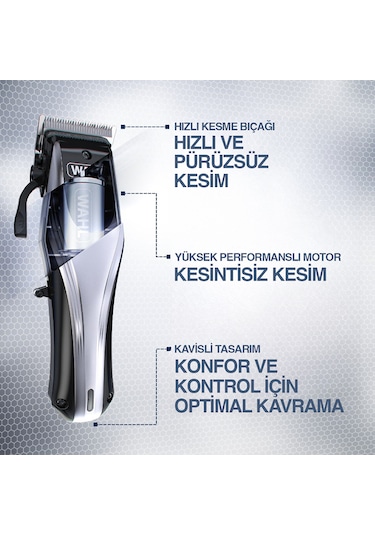 Wahl 9657 Rapid Clip Şarjlı Saç Sakal Kesme Makinesi