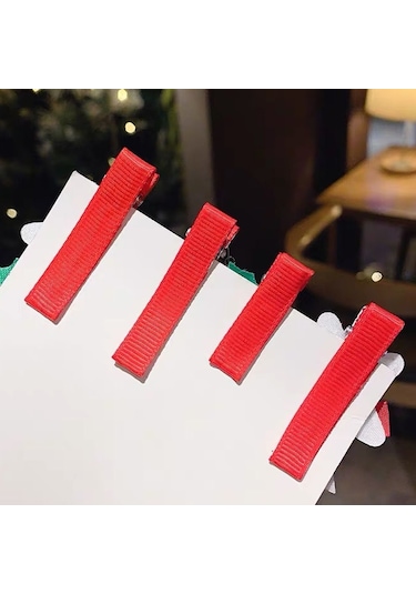 5 Adet Noel Çocuk Sevimli Saç Aksesuar No:1 Kardan Adam