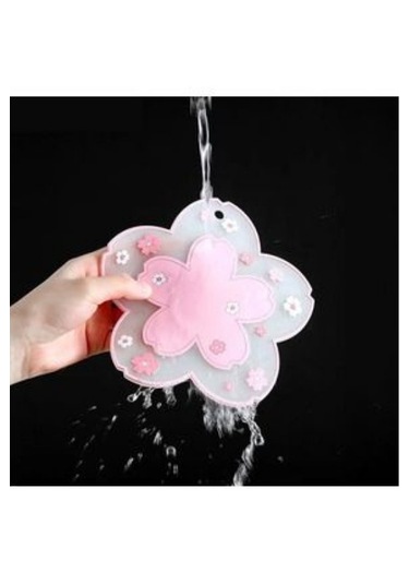 3 Adet Yanmaz Kaydırmaz Tencere Tava Japon Kiraz Çiçeği Altlık